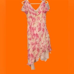 True Vintage Floral Pink dress~
